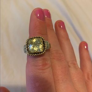 Lia Sophia Yellow stone ring